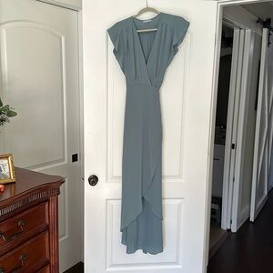 Charlotte Russe blue wrap dress. NWOT.